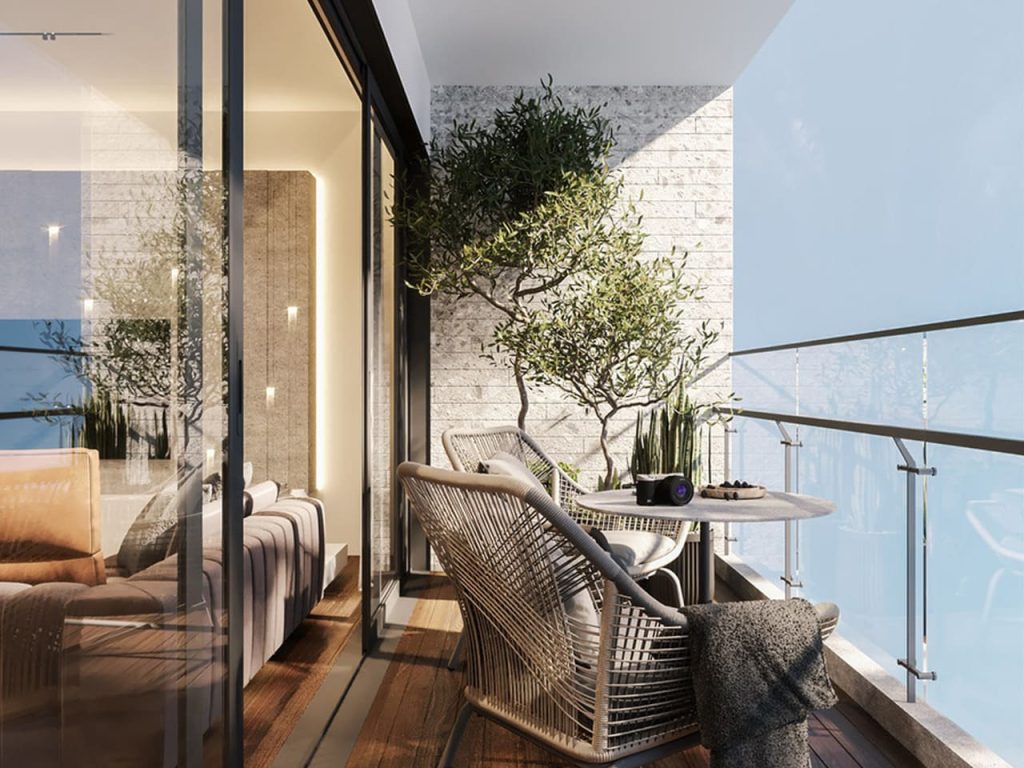 Đảm bảo tiêu chuẩn về diện tích trong thiết kế loggia
