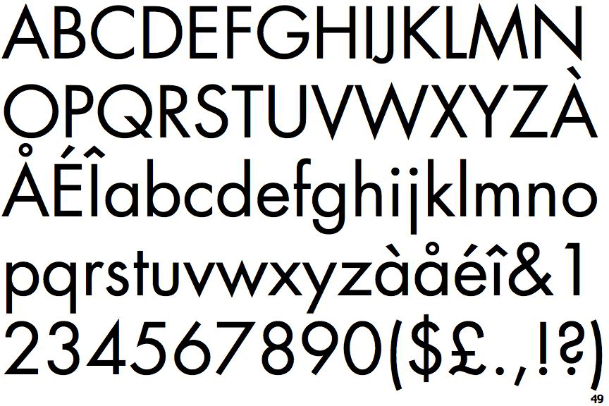 Font chữ Futura
