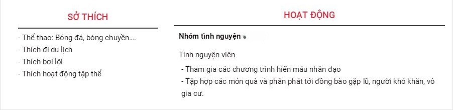 Hướng dẫn trình bày sở thích trong CV ấn tượng