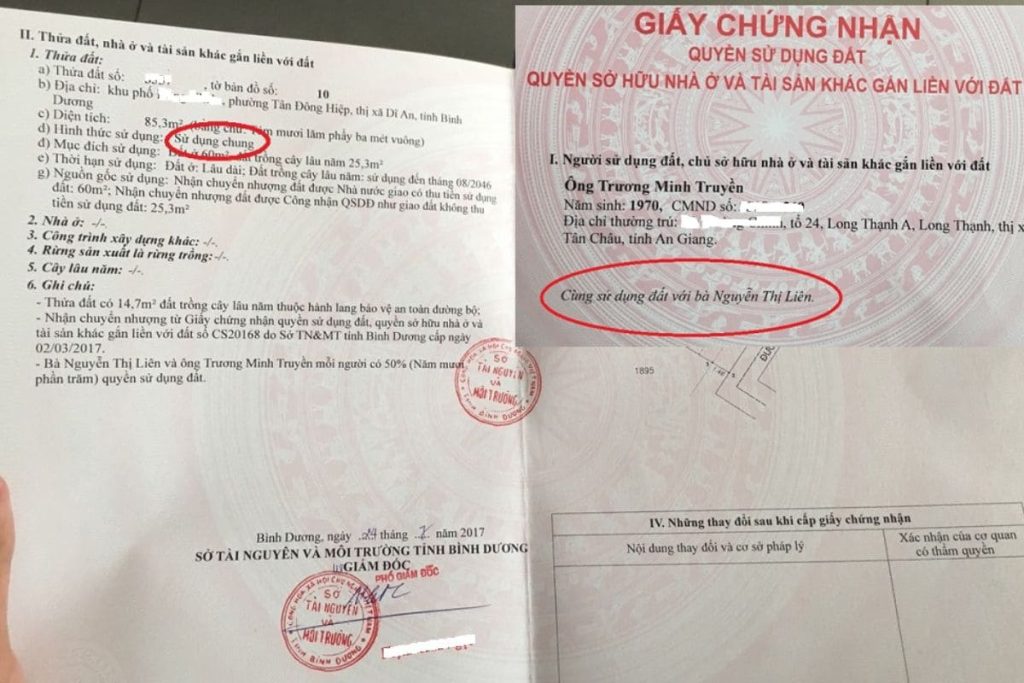Lưu ý những rủi ro khi sở hữu sổ riêng chung thửa