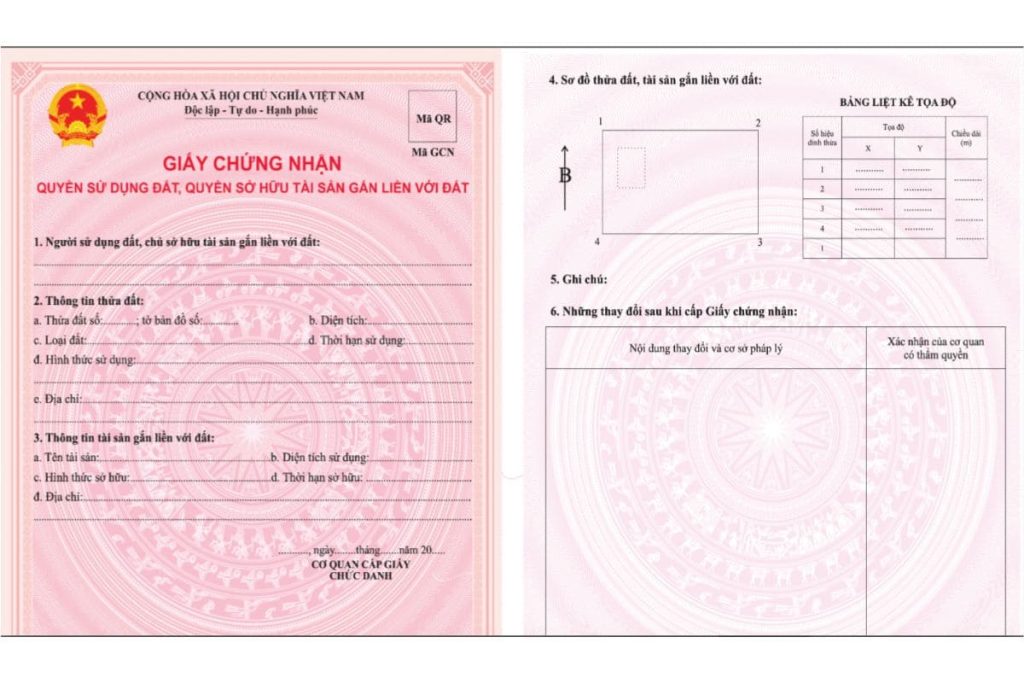 Thời hạn sử dụng sẽ được ghi tại Trang 2 của Sổ Hồng