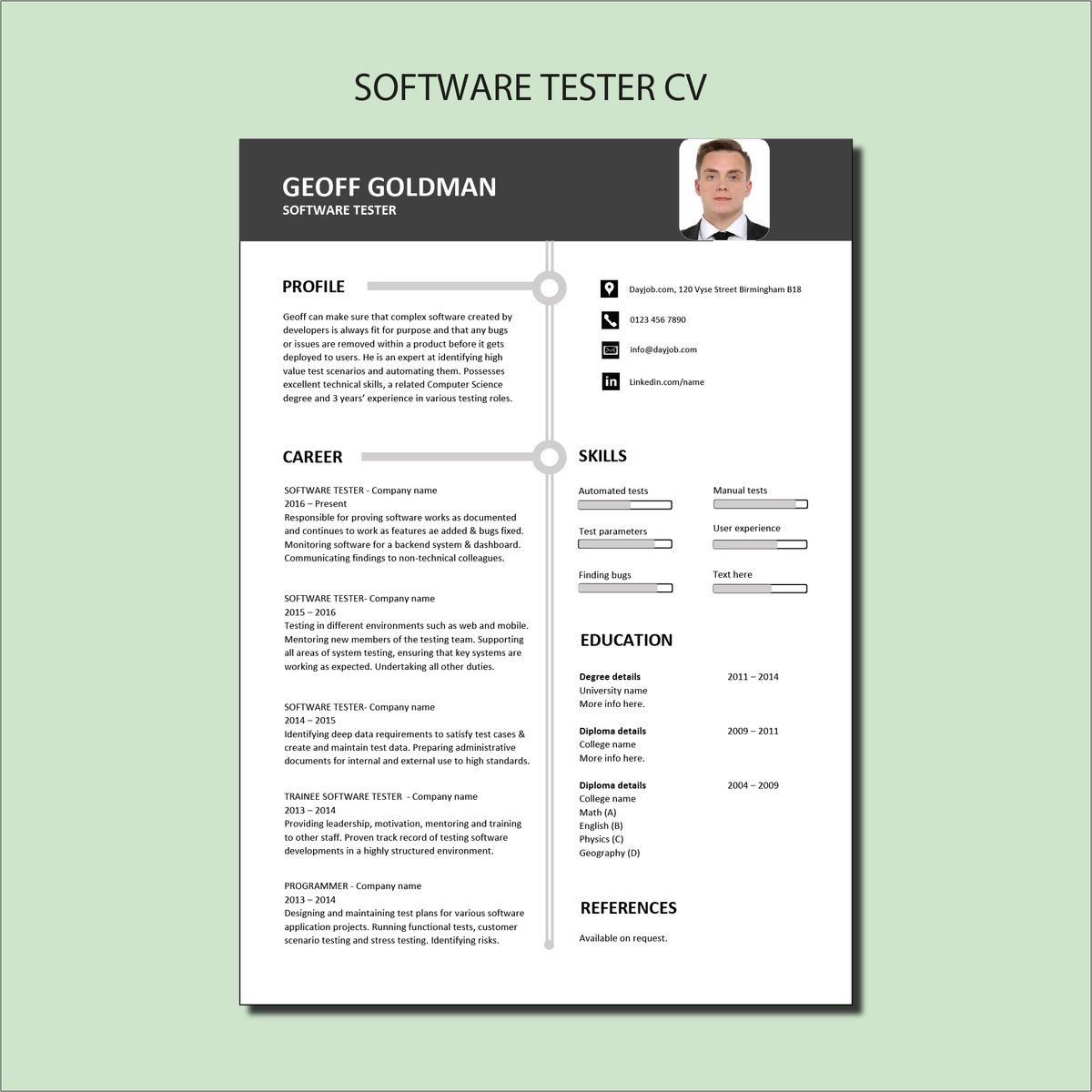 Cách Viết CV Tester Chuyên Nghiệp Giúp Được Gọi Phỏng Vấn - Fidovn giải ...